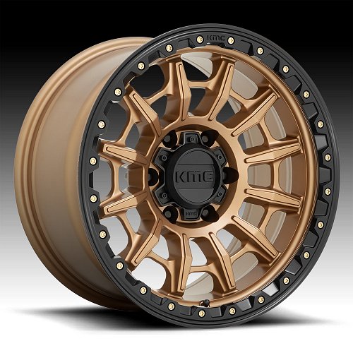 KMC Carnage KM547 Matte Bronze Custom Wheels Rims 1